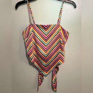 SO Juniors Smocked Back Scarf Top